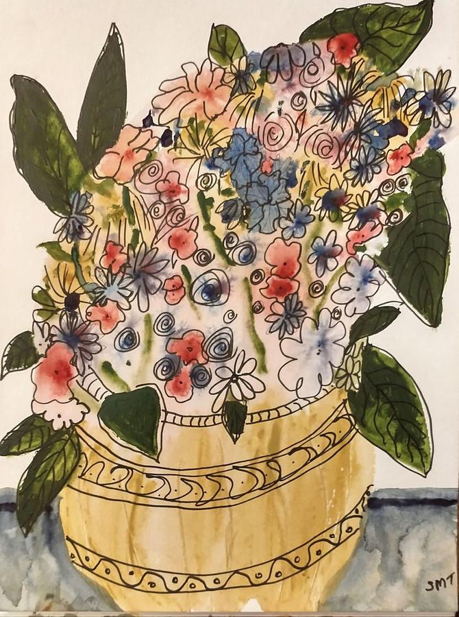 The Neighbors Flowers Painting by Stacey Torres