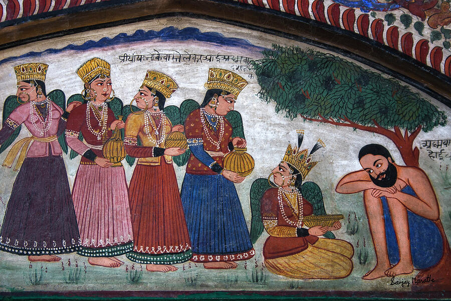 The Offering, Mural, Ram Rai Darbar Sahib, Dehradun Photograph by Sanjay Marathe