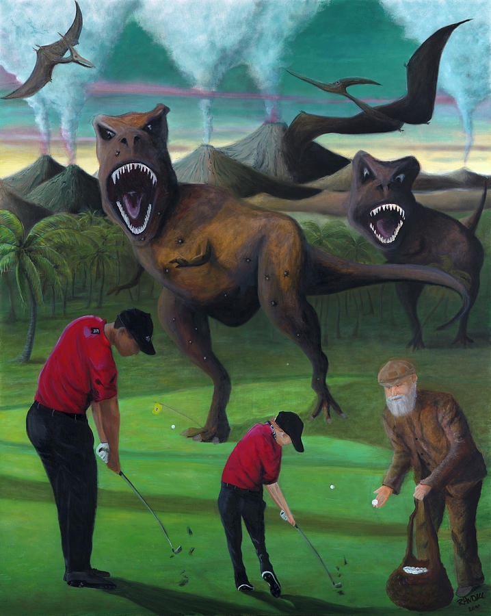 The Past Meets the Present Painting by Randall Coleman