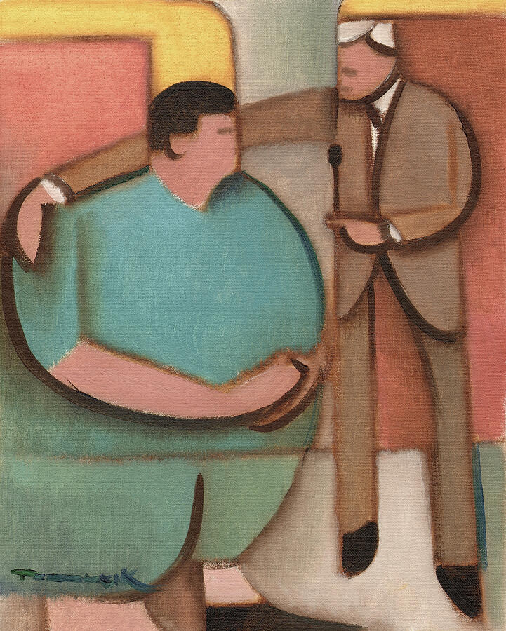 Interview with a Large Figure Painting - Pop Culture Wall Art Print -  The Price is Wrong by Tommervik