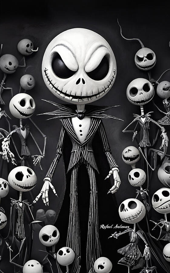 The Skeleton King Ai Art by Rafael Salazar
