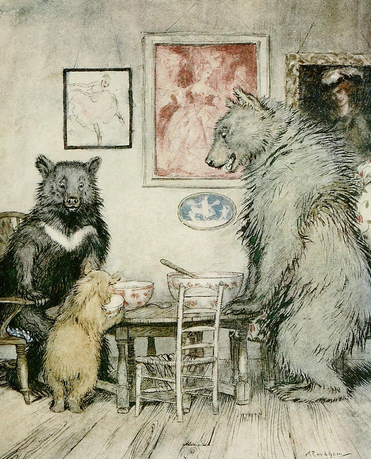 The Three Bears from English Fairy Tales 1927 by Arthur Rackham