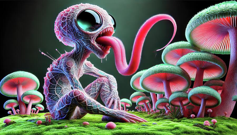 The Tongue That Tastes Worlds Digital Art by Bill And Linda Tiepelman