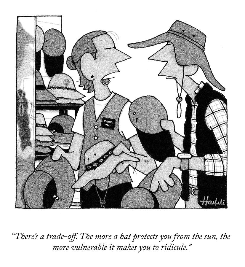 The Trade Off Drawing by William Haefeli