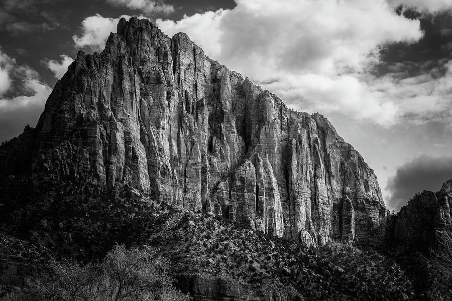 Majestic Mountain Landscape Photograph - The Watchman - Zion National Park by Mark Triplett