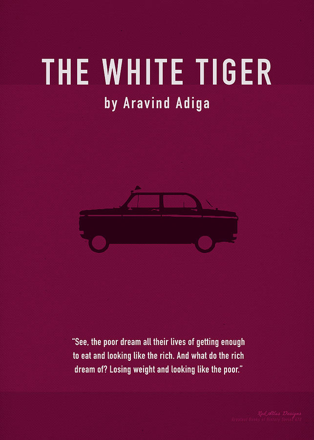 The White Tiger by Aravind Adiga Greatest Books Ever Art Print Series ...