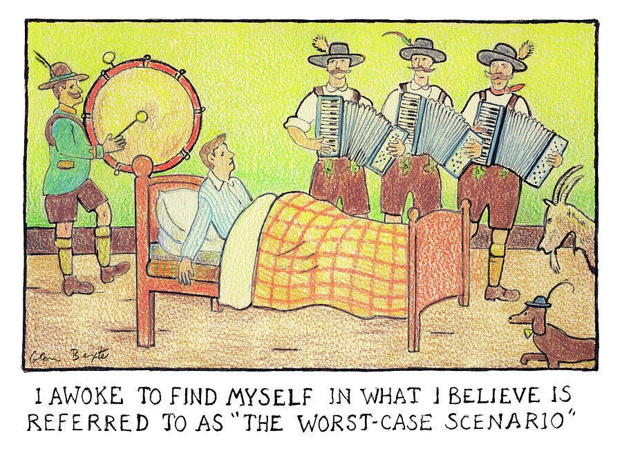 The Worst Case Scenario by Glen Baxter