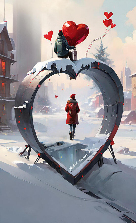 Through the Heart of Winter Digital Art by Rafael Salazar