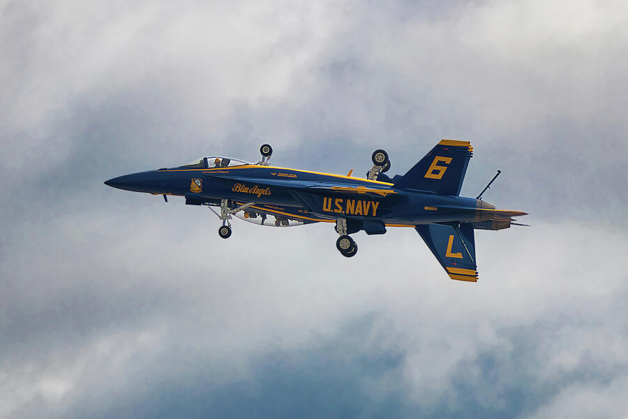 Blue Angels Jet in Flight Photograph - Tight Fortus by American Landscapes