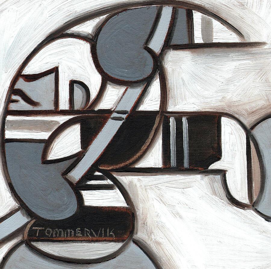 Tommervik Ice Hockey Player Skating Art Print Painting by Tommervik