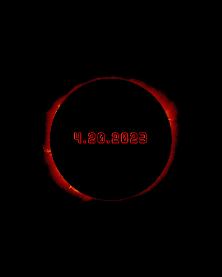 Total Solar Eclipse April 20 2024 Totality Digital Art by Flippin Sweet Gear