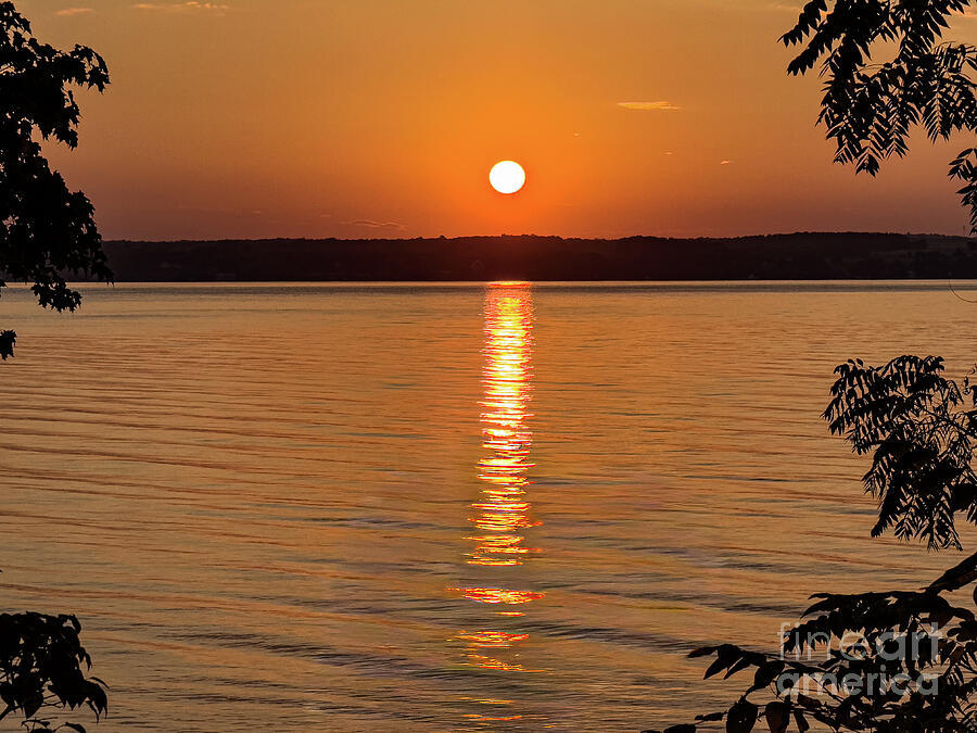 Tranquil Sunset Over Water Photograph - Tranquil Sunrise Over Water by William Norton