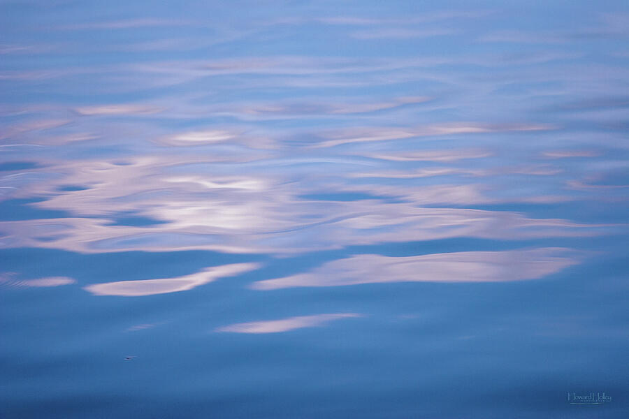 Serene Blue Water Ripples Photograph - Tranquility by Howard Holley
