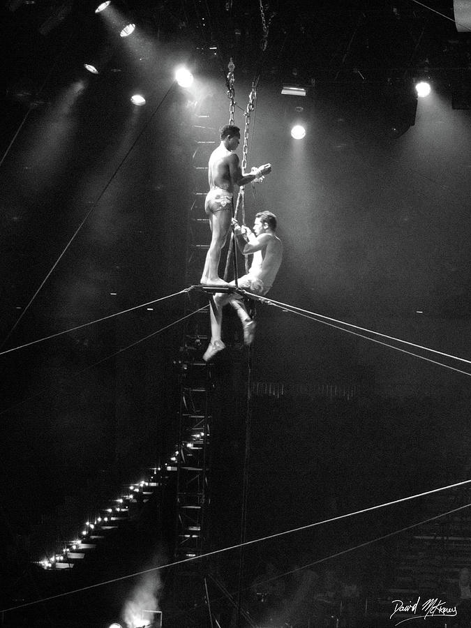 Trapeze performers Photograph by David McKinney