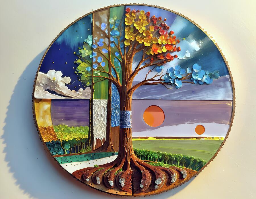 Tree That Lives In Strange Dimensions by Eris And AI