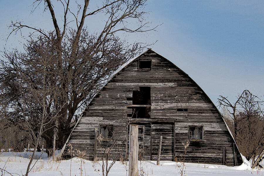 Triangular Barn Photograph by Vi Ray