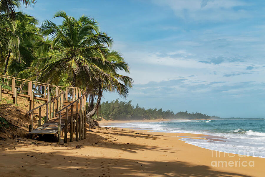 Tropical Beach Pathway Photograph - Tropical Beach Pathway in Loiza by Beachtown Views