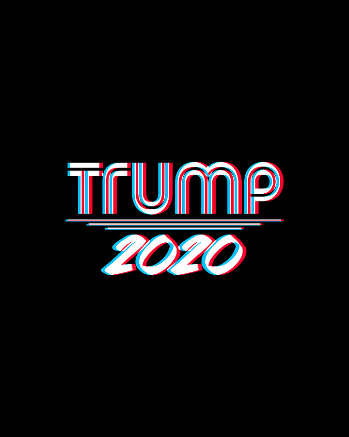 Trump 2020 3D Effect Digital Art by Flippin Sweet Gear