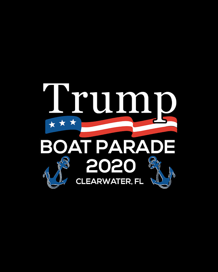 Trump Boat Parade Clearwater FL 2020 Digital Art by Flippin Sweet Gear