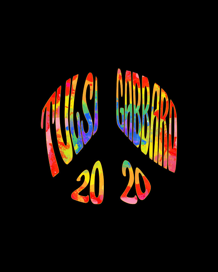 Tulsi Gabbard 2020 Peace Sign Digital Art by Flippin Sweet Gear