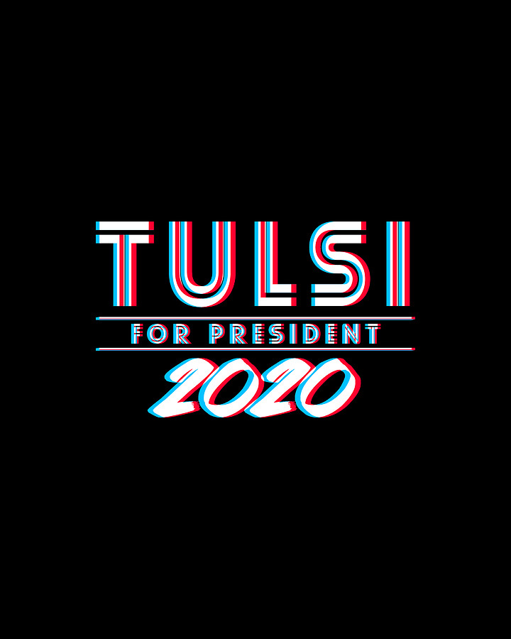 Tulsi Gabbard for President 2020 Digital Art by Flippin Sweet Gear