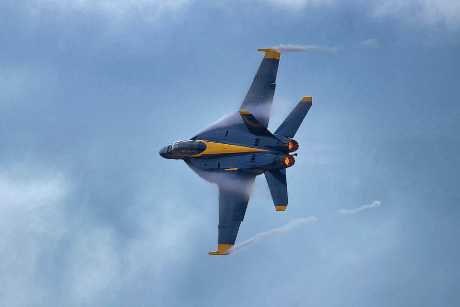 Jet Fighter Performing Aerial Maneuver Photograph - Turn and Burn by American Landscapes