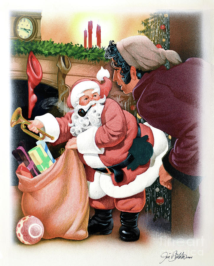 Twas The Night Before Christmas Painting by Jim Butcher