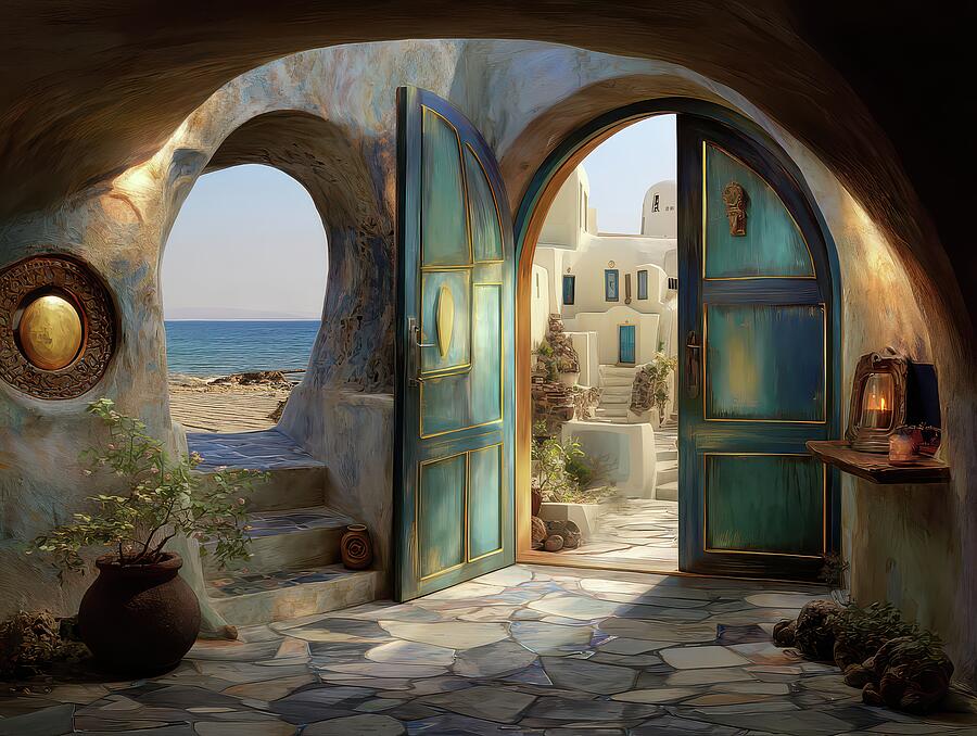 Two Portal Foyer - Your Choice Of Worlds by Eris And AI