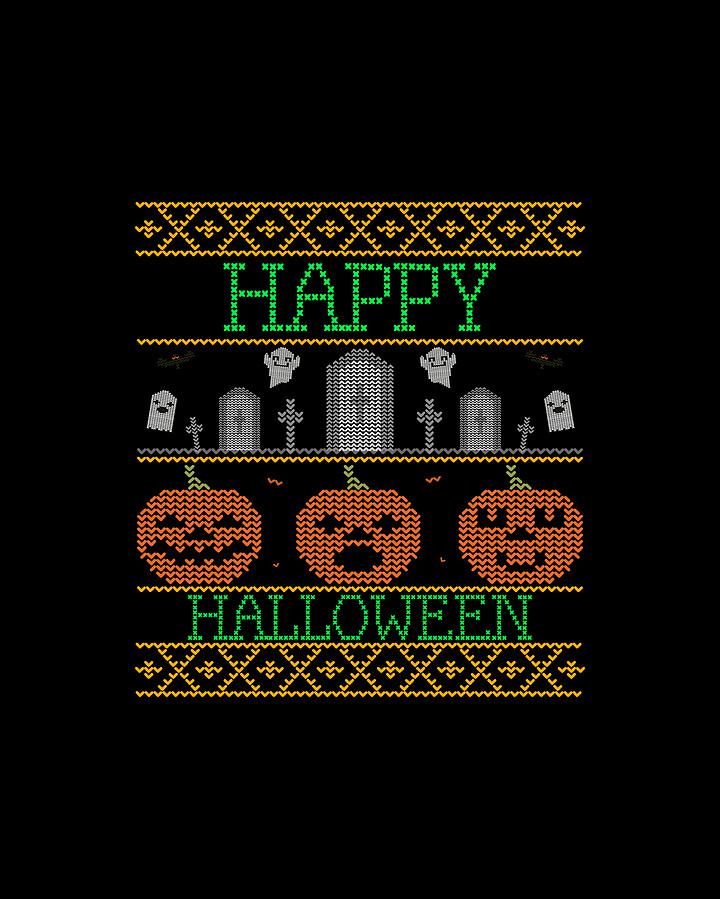 Ugly Halloween Sweater Digital Art by Flippin Sweet Gear