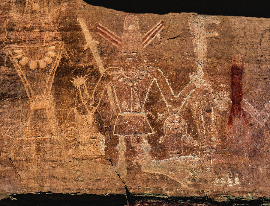 Uinta Basin Bigfoot Petroglyph Photograph by Abbie Warnock