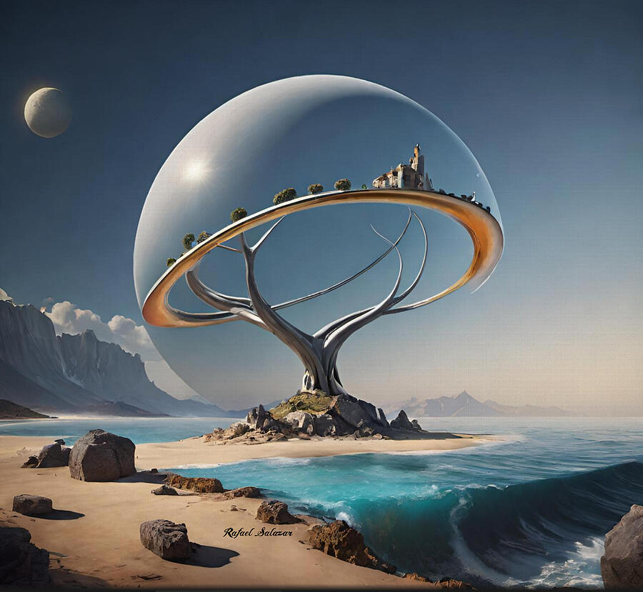 Under the Dome of Eden Digital Art by Rafael Salazar