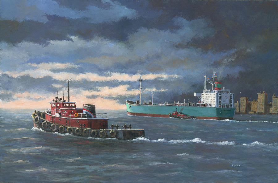 Underway Painting by Robert Loder Jr