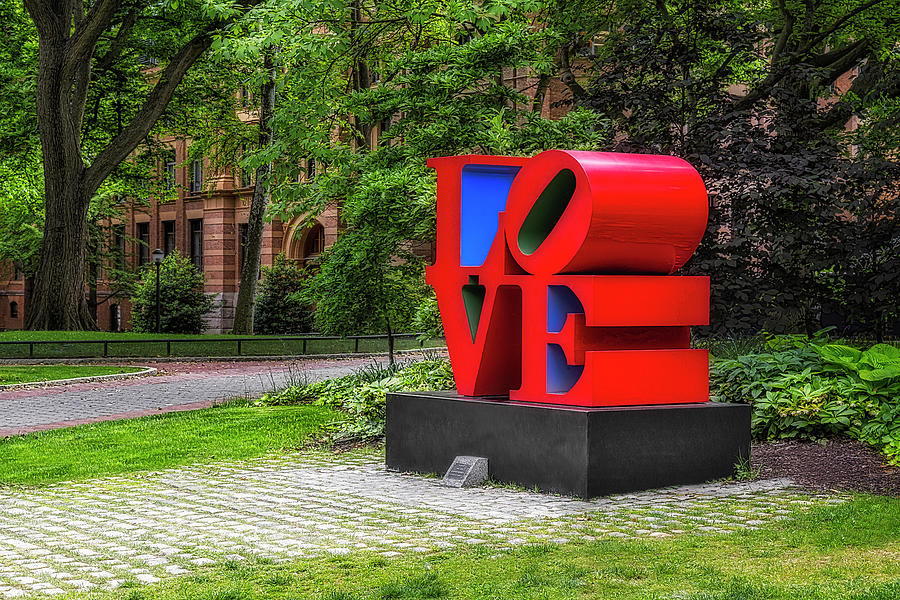 UPenn Love Sculpture II Photograph by Susan Candelario