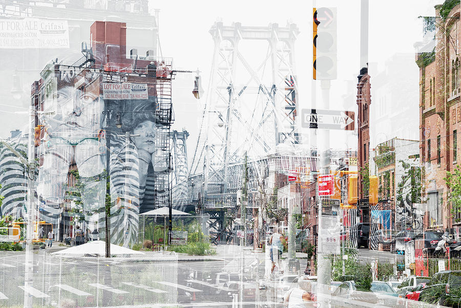 Urban Abstraction - Bedford Ave Photograph by Philippe HUGONNARD