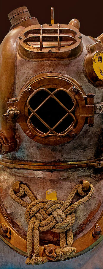 US Navy Mark V Diving Helmet Photograph by KJ Swan