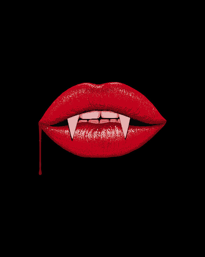 Vampire Lips Digital Art by Flippin Sweet Gear