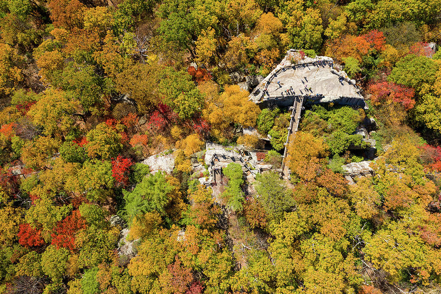 Vertigo - Coopers Rock state park overlook Photograph by Steven Heap