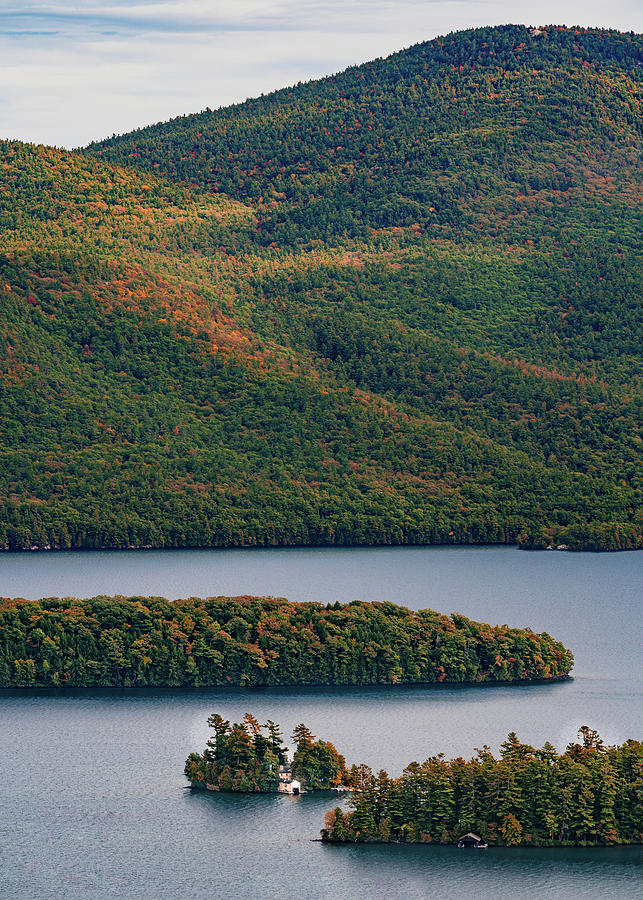 View from Bradleys Trail Lookout at Lake George #2 Photograph by Dave King