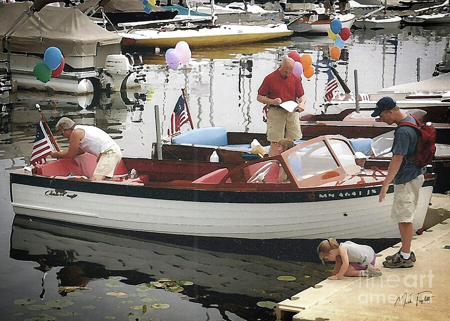 Vintage Boat Competition Photograph by Mark Triplett