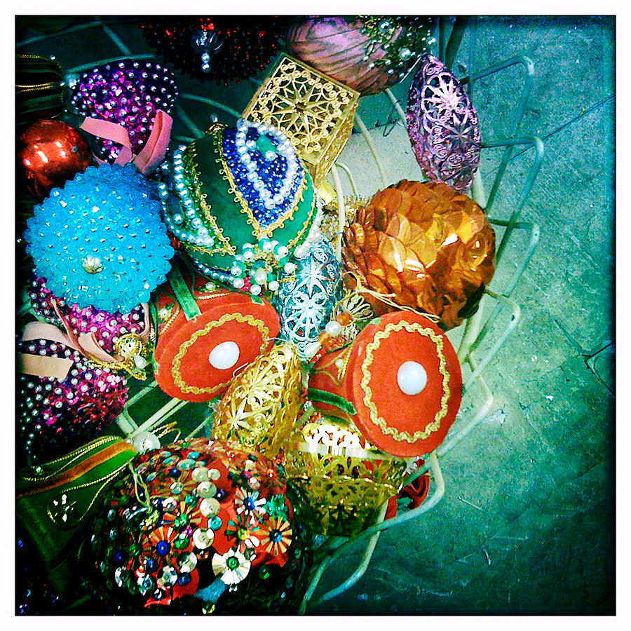 Colorful Decorative Ornaments Photograph - Vintage Ornaments by Onedayoneimage Photography