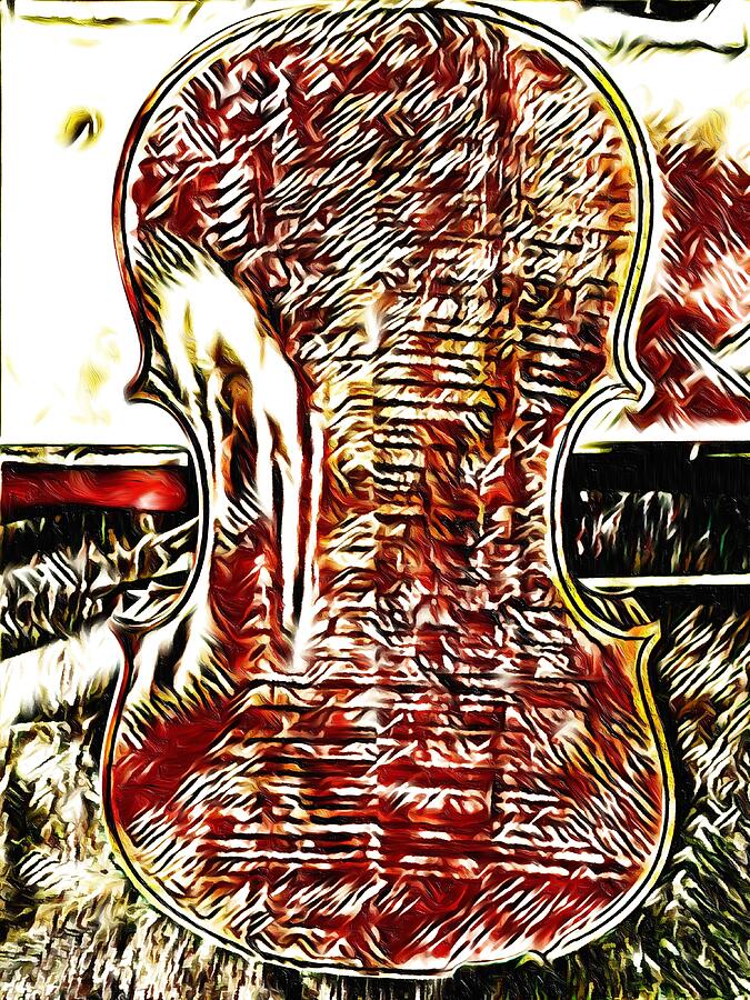 Viola Back #1 Mixed Media by Bencasso B