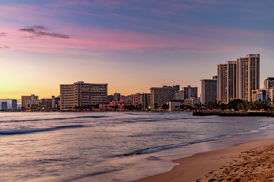 Waikiki Sunset Photograph by Kelley King