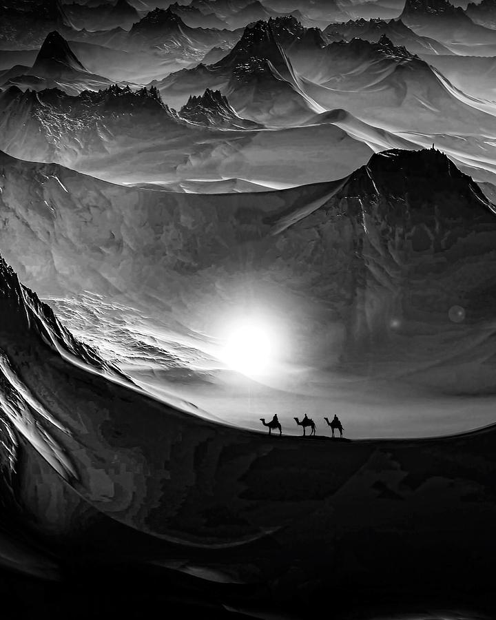 Journey Across Majestic Mountains Photograph - Waiting for noble Magi by Sofie Conte