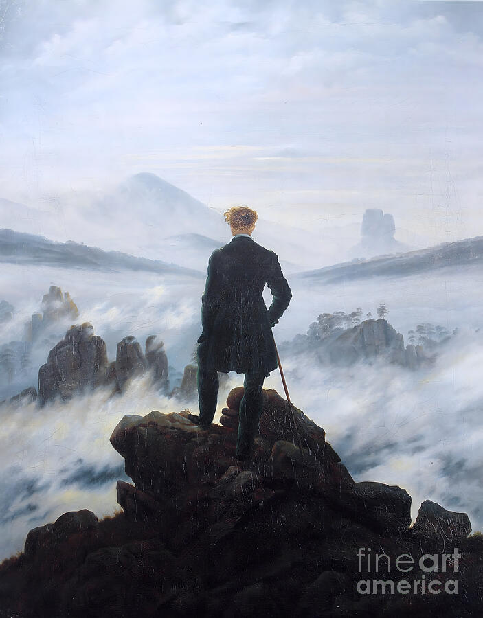 Wanderer above the Sea of Fog by Caspar David Friedrich