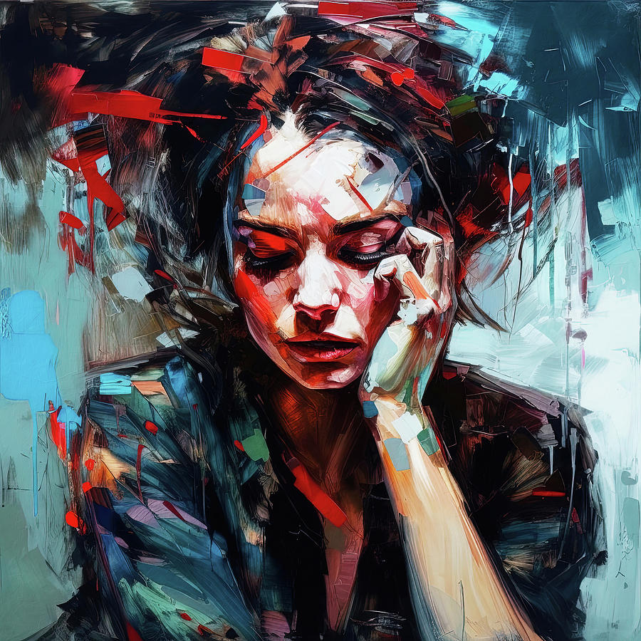 War inside my Head, 02 Painting by AM FineArtPrints