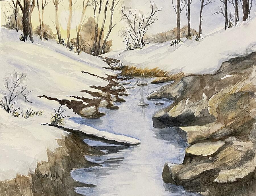Winter Sun Warms the Day Painting by Judy Strickland