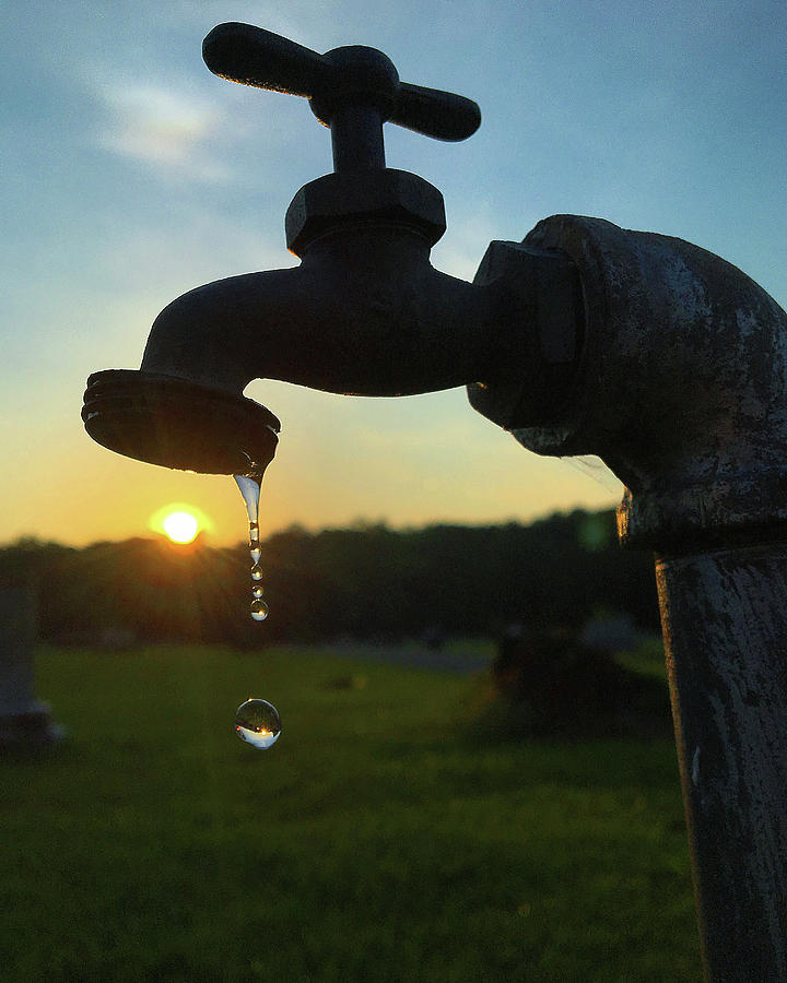 Waterdrop Silhouette Photograph by Greg Lane