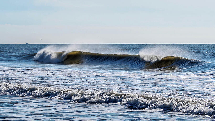 Wave Mist Photograph Photograph by Louis Dallara