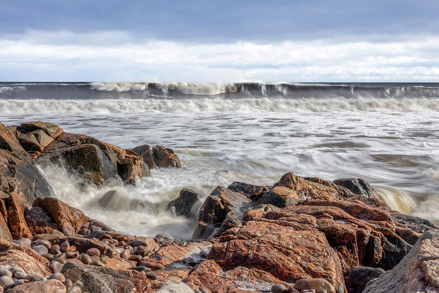 Waves at Black Brook Cove by John Twynam