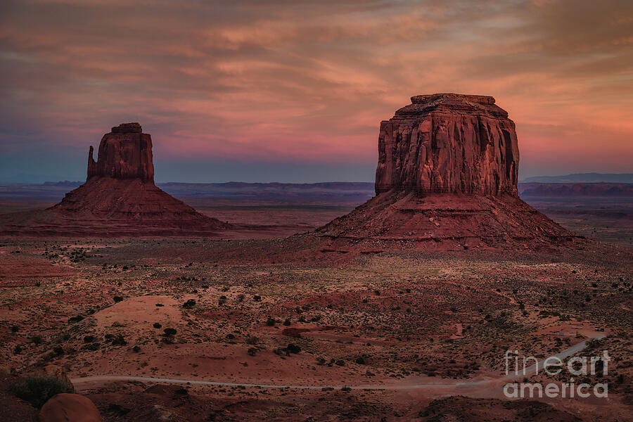 Monument Valley at Sunset Photograph - When the Desert Softens by Dodie Ross